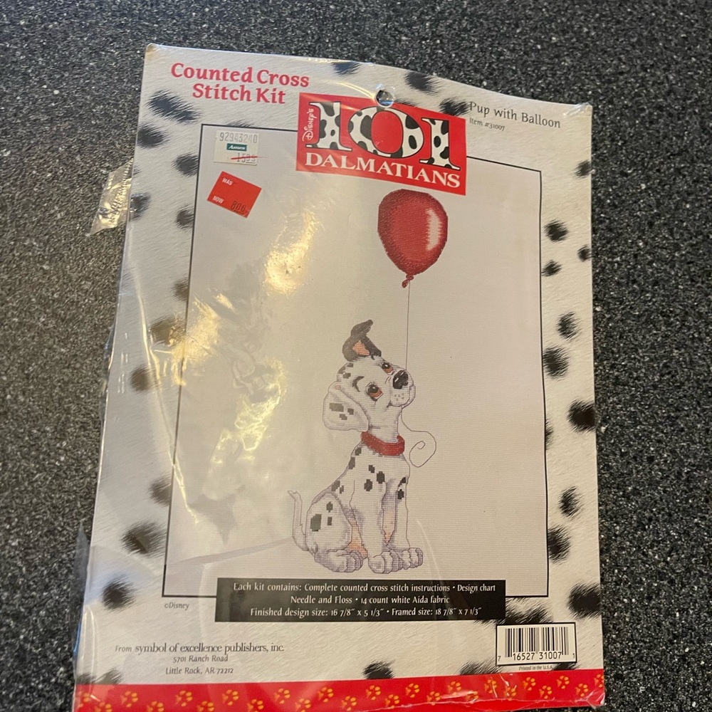 Disney 101 Dalmatians Counted cross stitch kit